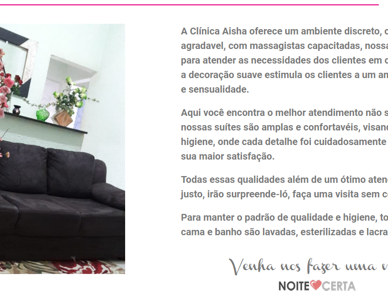 Clinica Aisha massagem masculina