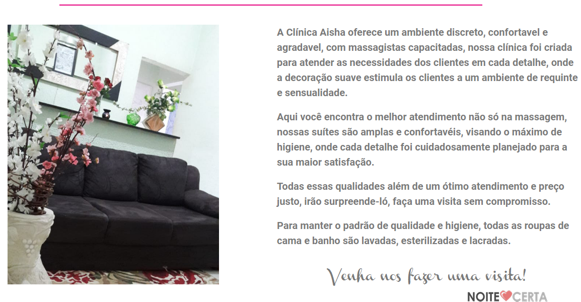 Clinica Aisha massagem masculina